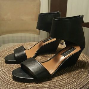 Black Ankle Cuff Sandals