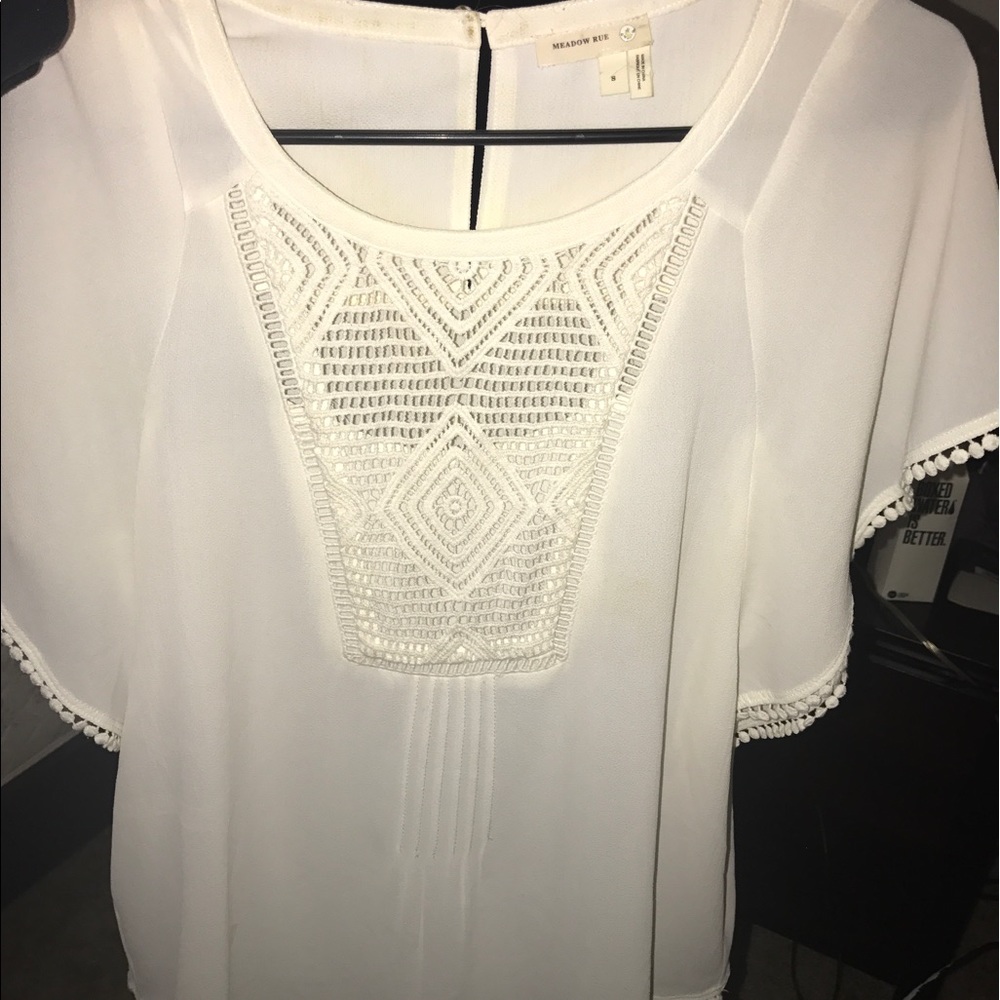 Anthropologie white top