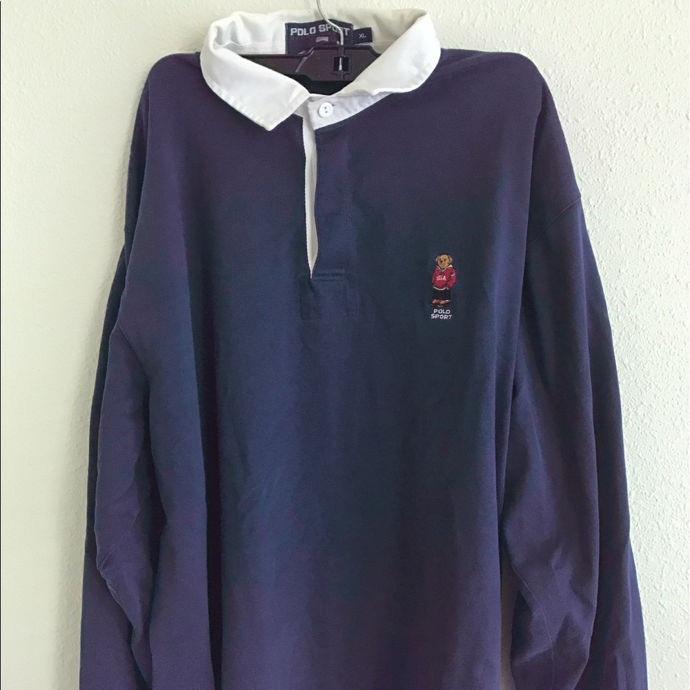 Vintage Ralph Lauren POLO BEAR rugby long sleeve