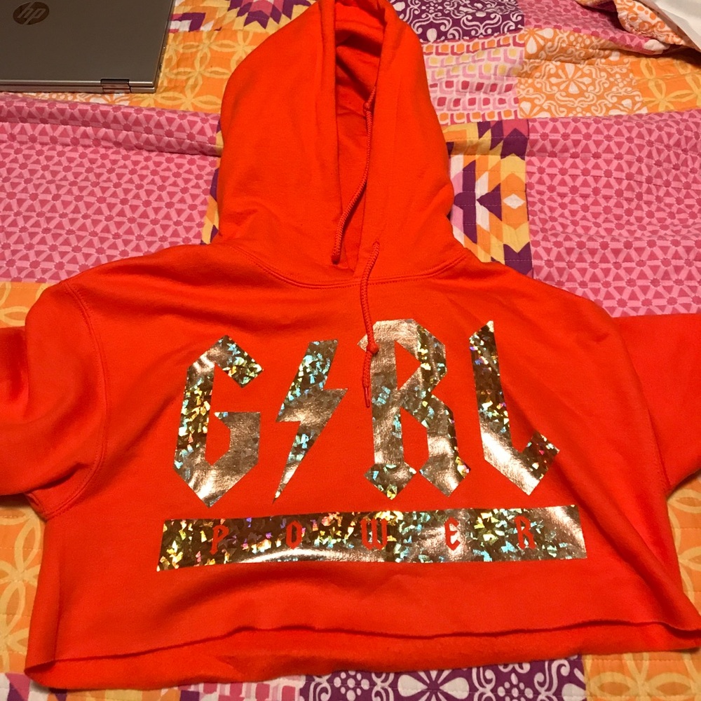 Brand New Girl Power Cropped Hoodie