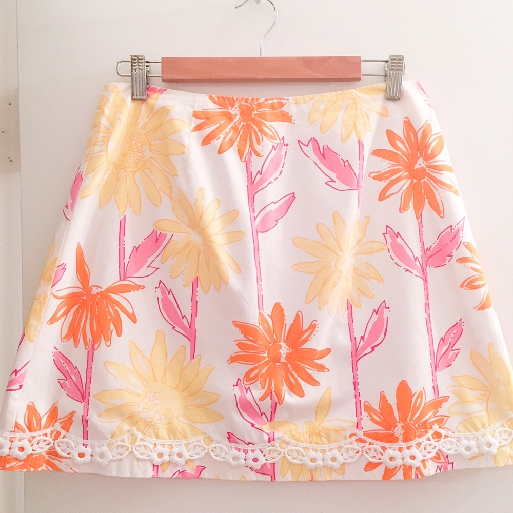 Lilly Pulitzer Vintage Skirt, 8, Glow-in-the-dark!