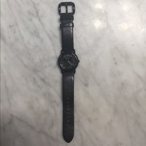 Marc Jacobs Black leather watch
