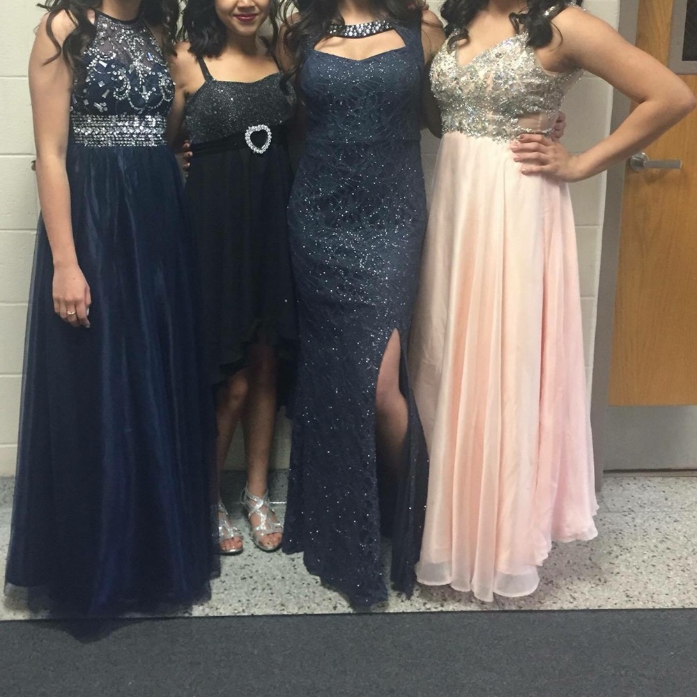 Sparkly prom dress with slit!!!