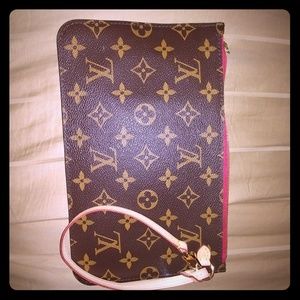 Louis Vuitton wristlet, pochette
