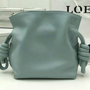 Loewe Flamenco Knot Bucket Bag Light Blue