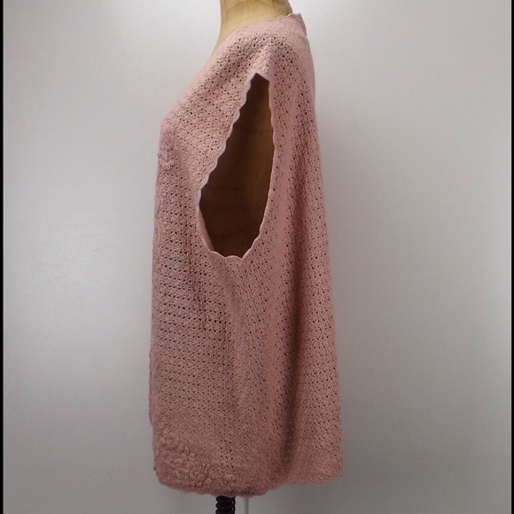 vintage crocheted vest ramie cotton blend - Picture 4 of 5