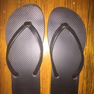 Tory Burch Black Flip Flops Size 9