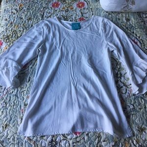 White Summer Blouse Tunic