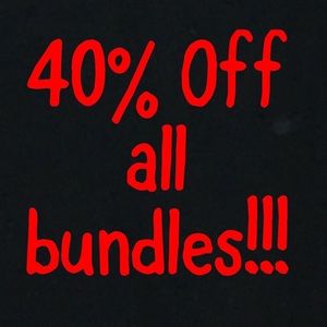 40% off all bundles 40% off all bundles