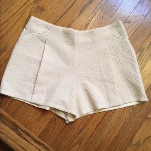 Cream dressy shorts