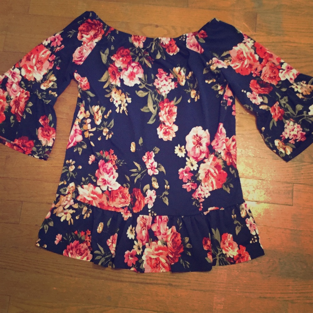 Floral Off The Shoulder Top