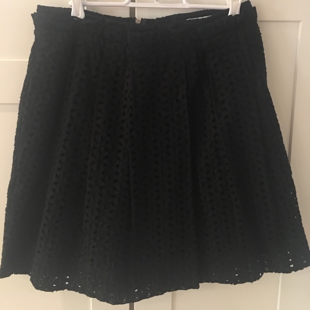NWOT See by Chloe black eyelet skirt