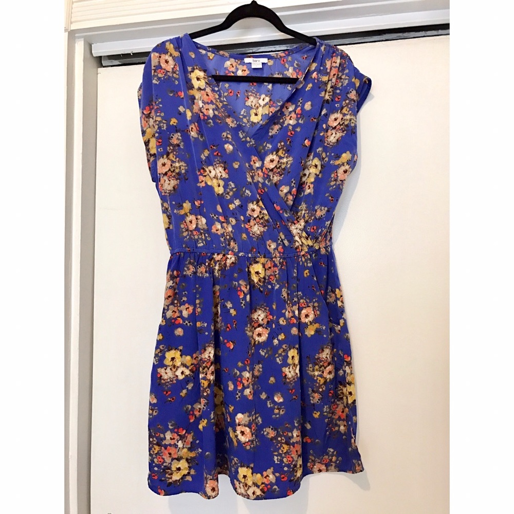 Blue floral dress