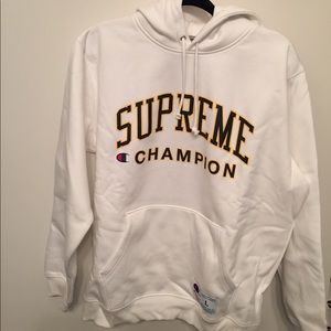 AUTHENTIC SUPREME X CHAMPION SPRING 17 hoodie