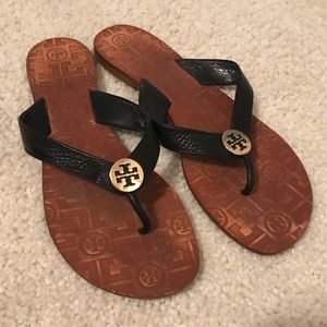 Tory Burch Thora Leather Thong Sandal - Size 8