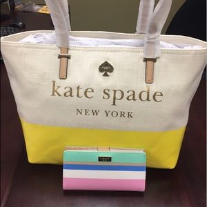 FINAL $$ drop Kate spade ♠️ Lott tote summer