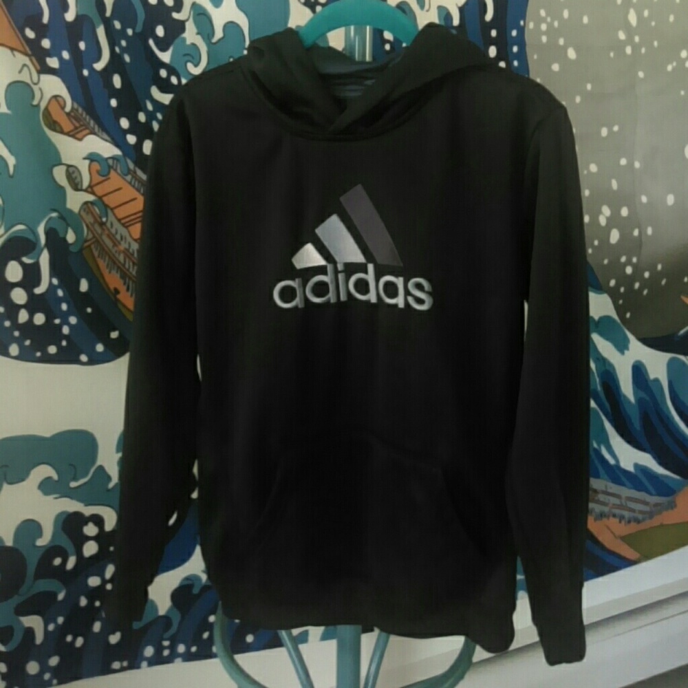 Adidas black&grey hoodie
