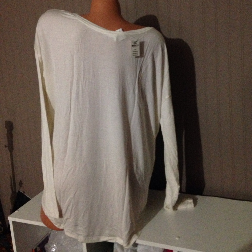 Victoria's Secret PINK Sleep Shirt Cream Beige - Picture 3 of 6