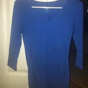 Blue 1/2 sleeve shirt