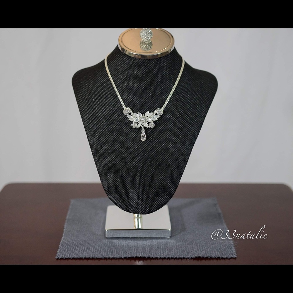 ‼️Final Price‼️Pave Pear Drop Statement Necklace