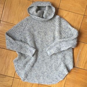 Free People baby blue knit sweater