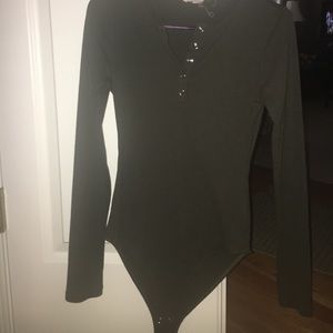 Olive green bodysuit