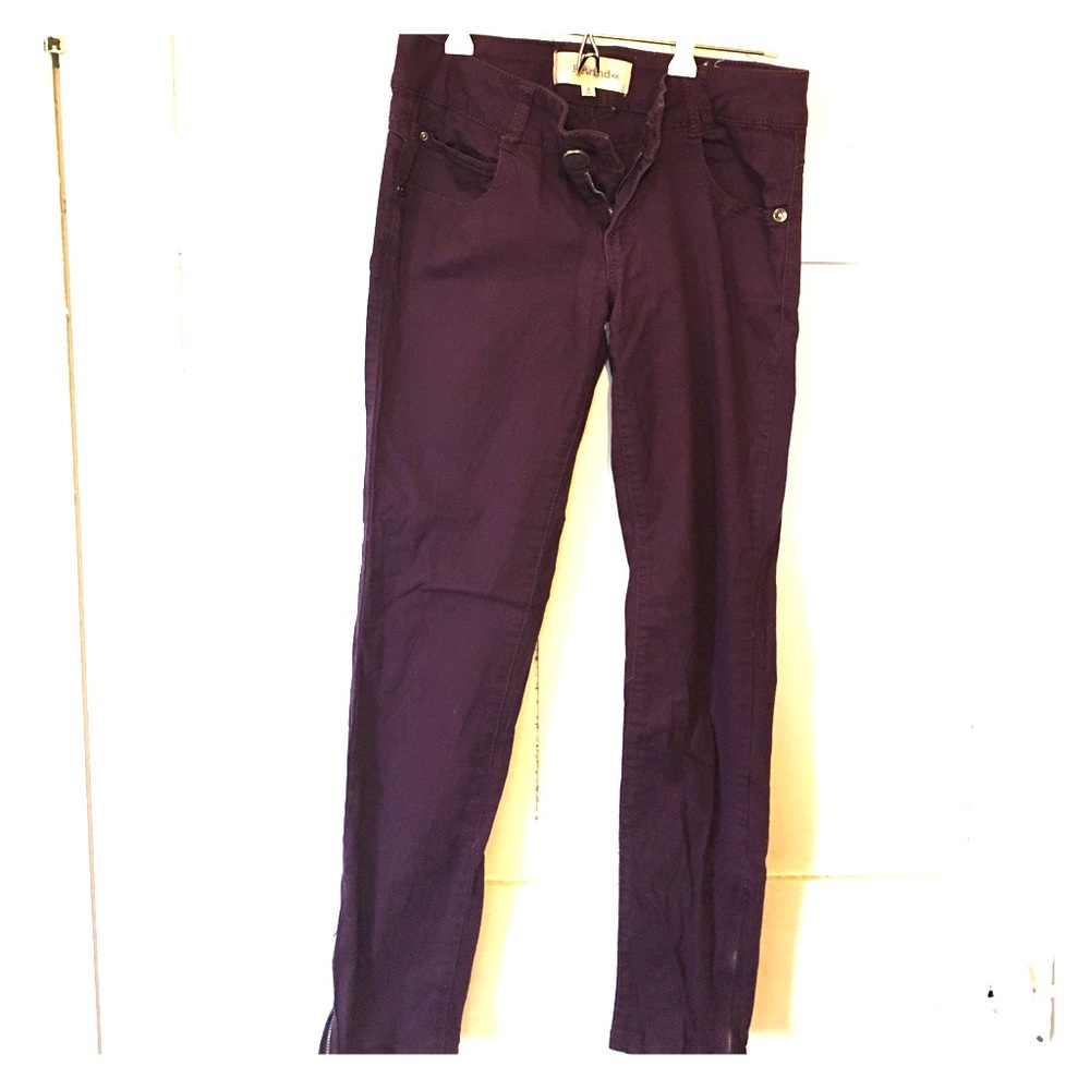 Purple jeans