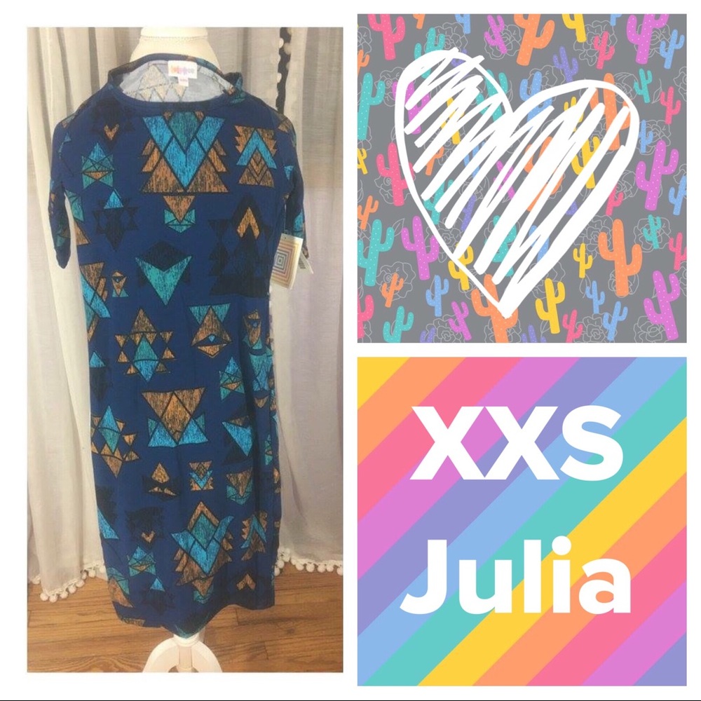 LuLaRoe Julia XXS BNWT
