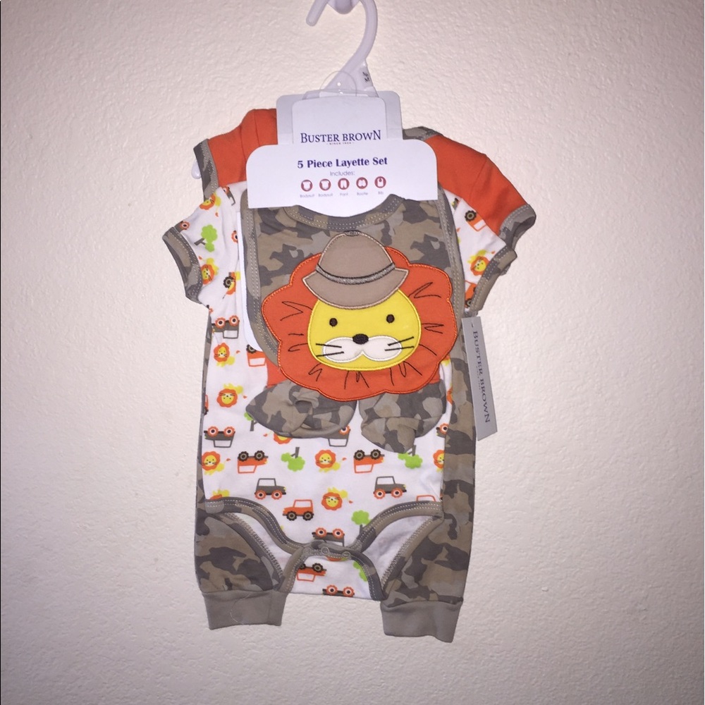 5 Piece baby boy Onesie set