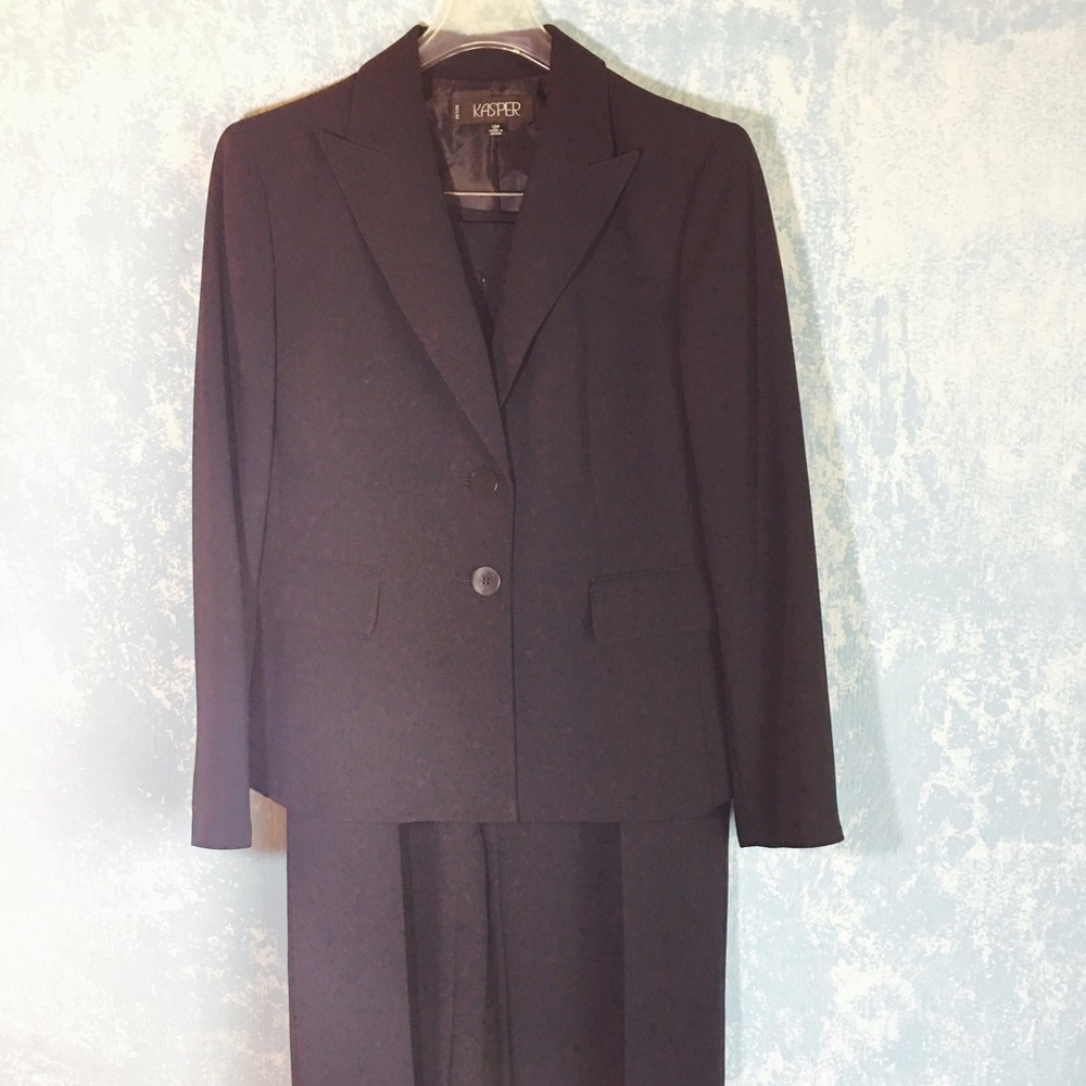 Women's Business Suit Kasper 12P Navy