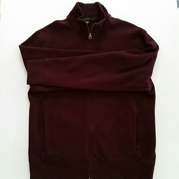 Men's J. Crew Burgundy Knit Jacket, Size M - Picture 2 of 8