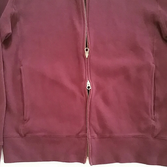 Men's J. Crew Burgundy Knit Jacket, Size M - Picture 4 of 8