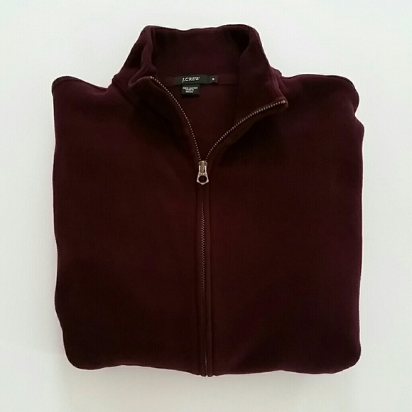 Men's J. Crew Burgundy Knit Jacket, Size M - Picture 6 of 8