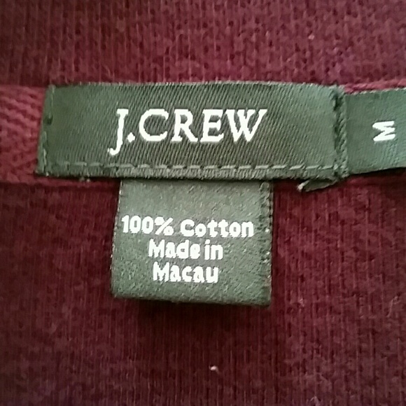 Men's J. Crew Burgundy Knit Jacket, Size M - Picture 8 of 8