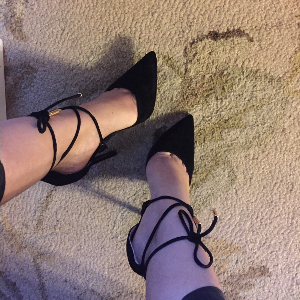 New with box lace up heels