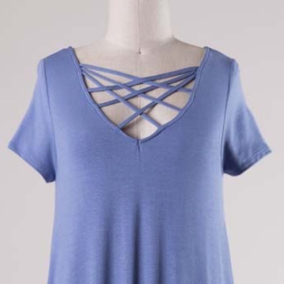 NWT Criss Cross Strappy Dress - Picture 2 of 3