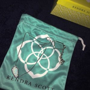 Cami Necklace In White Kyocera Opal- Kendra Scott