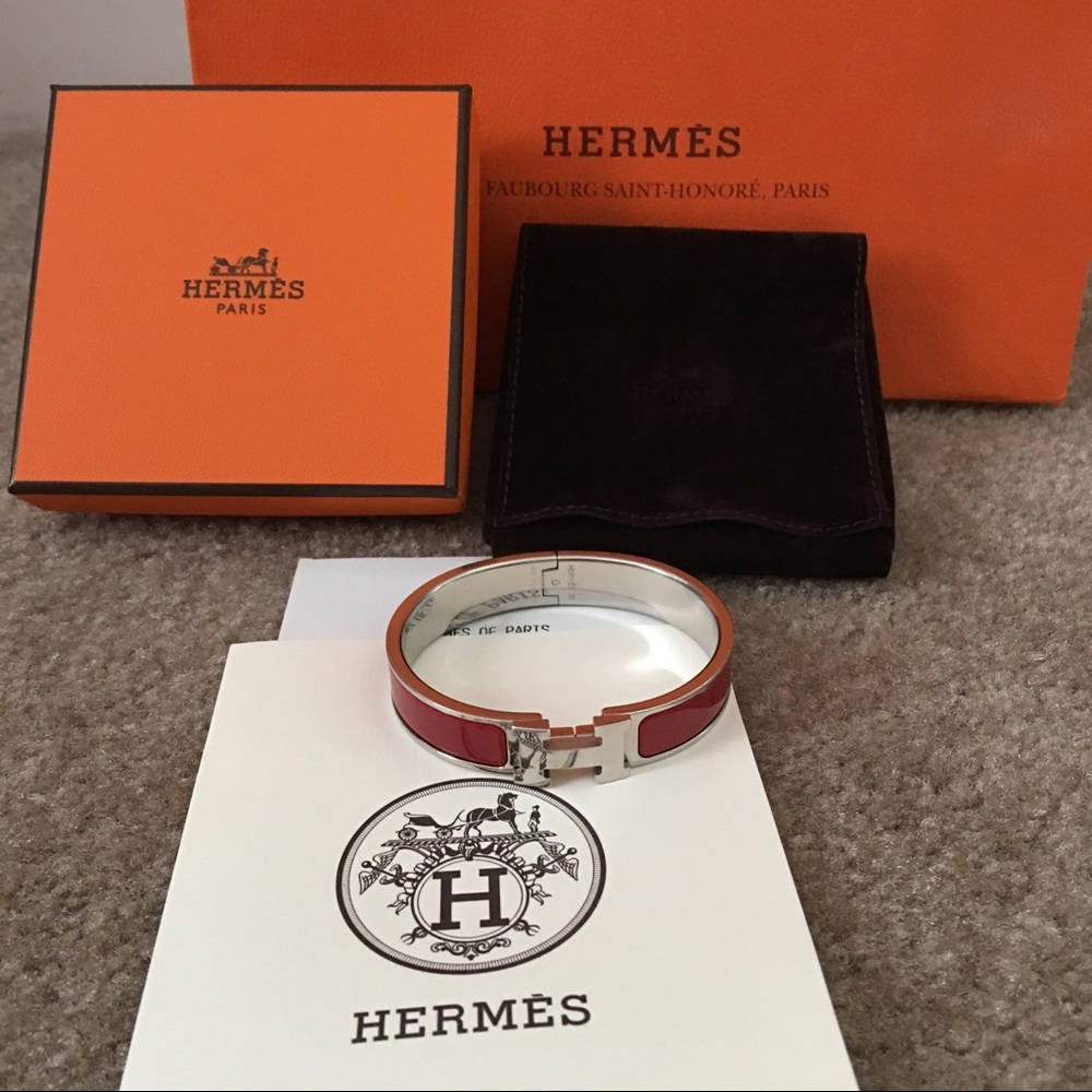 100 % Authentic Hermes Clic Clac Bracelet PM