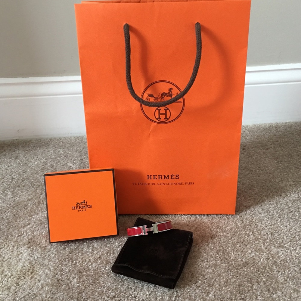 100 % Authentic Hermes Clic Clac Bracelet PM - Picture 2 of 8