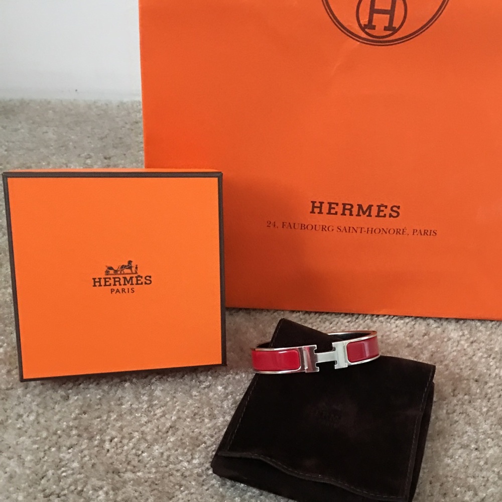100 % Authentic Hermes Clic Clac Bracelet PM - Picture 3 of 8