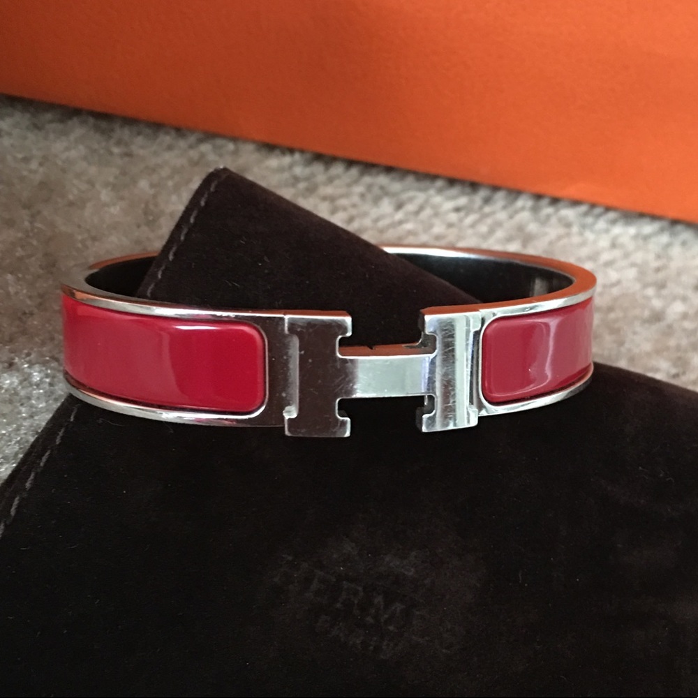 100 % Authentic Hermes Clic Clac Bracelet PM - Picture 4 of 8