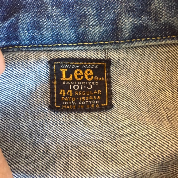 Lee Riders Union Made 101-J Sanforized Denim - Picture 3 of 4