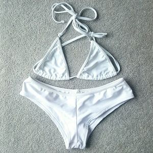 Optic white bikini