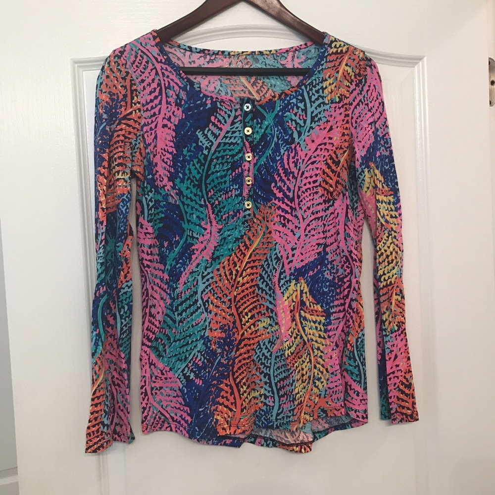 ✨SOLD✨Lilly Pulitzer Porter top, Electric Feel