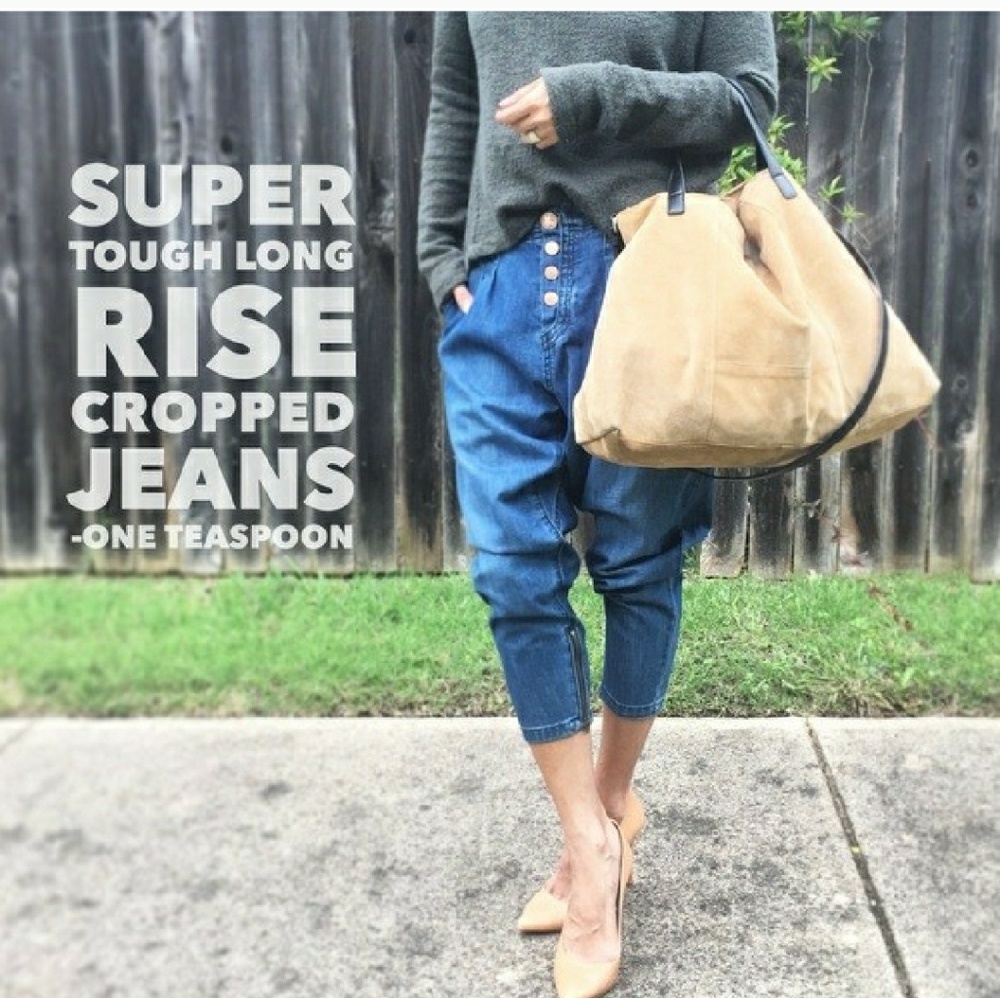 urbanoutfitter one teaspoon super tough crop jean