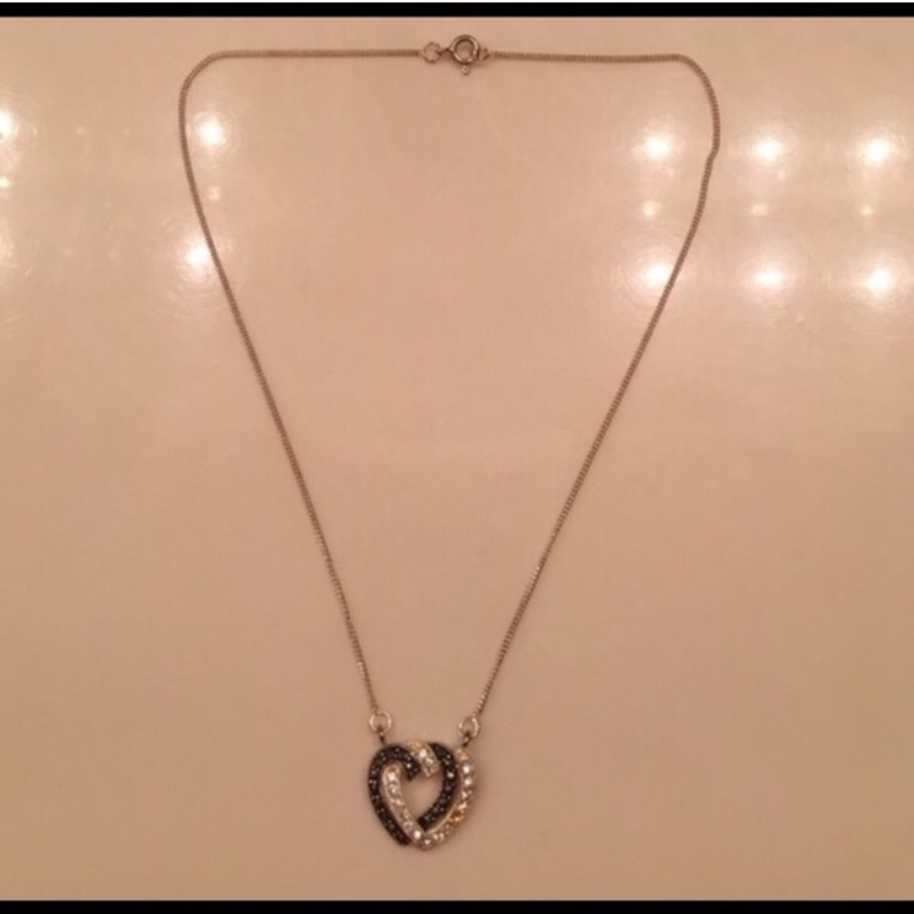 Silver heart necklace