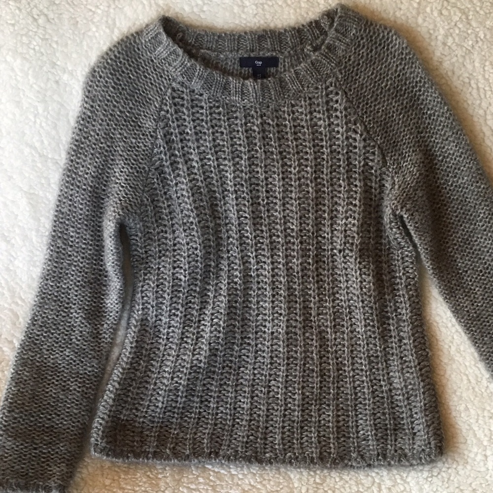 Grey knit sweater