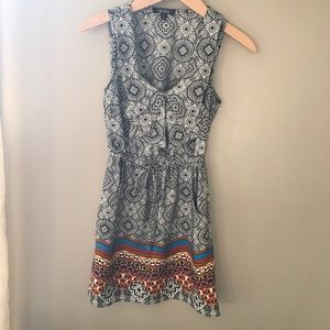 Sleeveless Print Dress