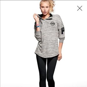 Pink marled pullover