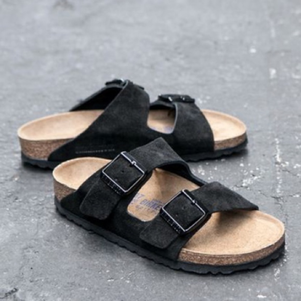 Birkenstock Black Suede Arizona Sandal